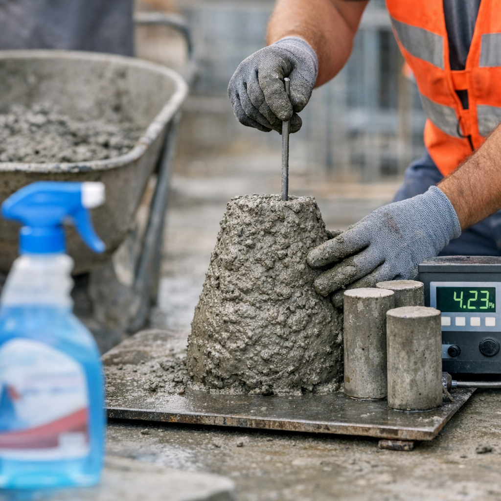 Význam kontroly kvality betonu na stavbě