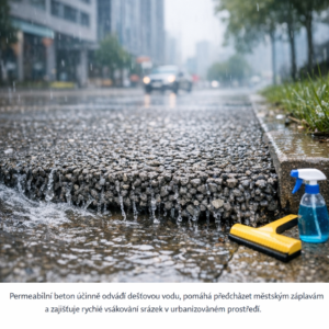 Drenážní beton: řešení proti městským záplavám